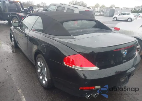 2006 BMW 650I из США, поврежденный, VIN WBAEK13406CN77393